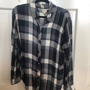 Blue and White Flannel